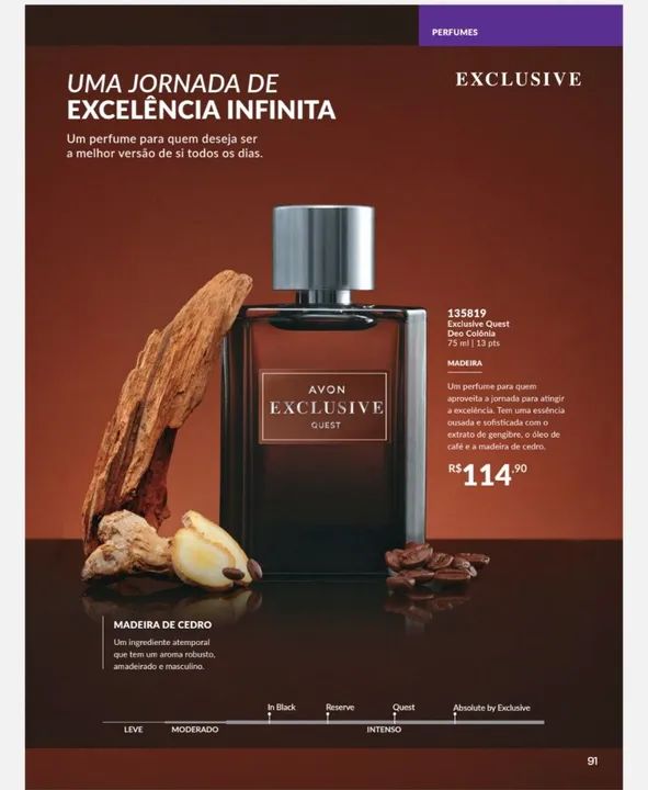 Perfume Avon Exclusive " QUEST" 100ml