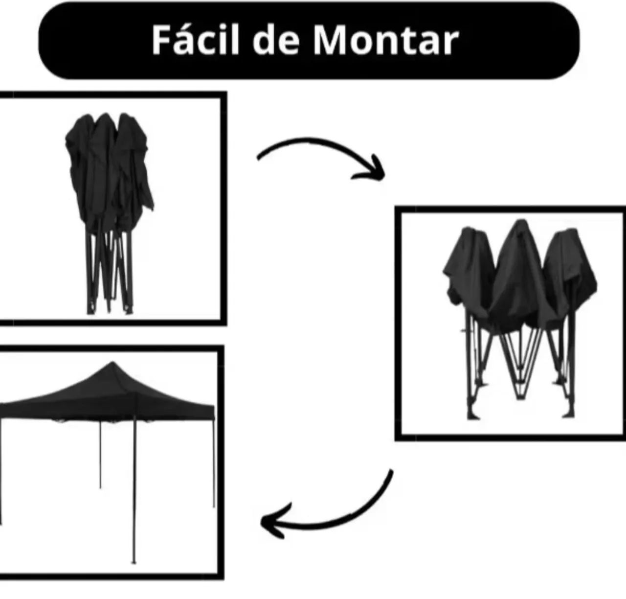 Barraca articulada 3x3 nova na caixa  - Foto 5