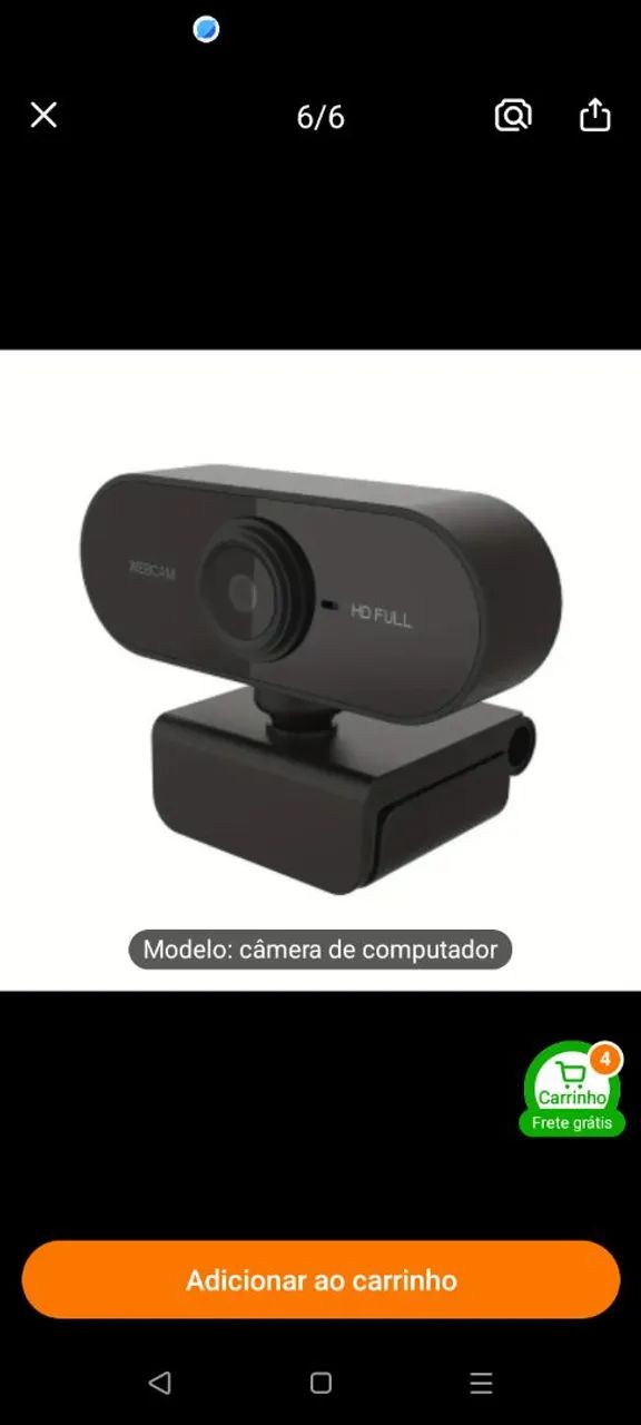 Câmera Web HD Full - Ideal para Videochamadas e Streaming