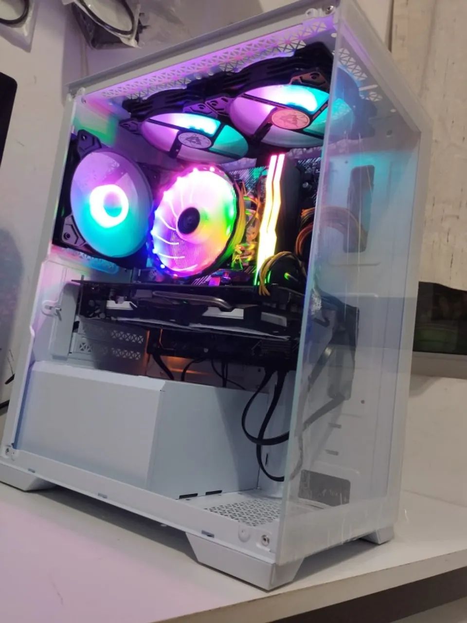 Pc Gamer Ryzen 5 2600, RX 580,16gb Mem, SSD 240gb, tela 20 pol. *Entrego*Parcelo - Foto 4
