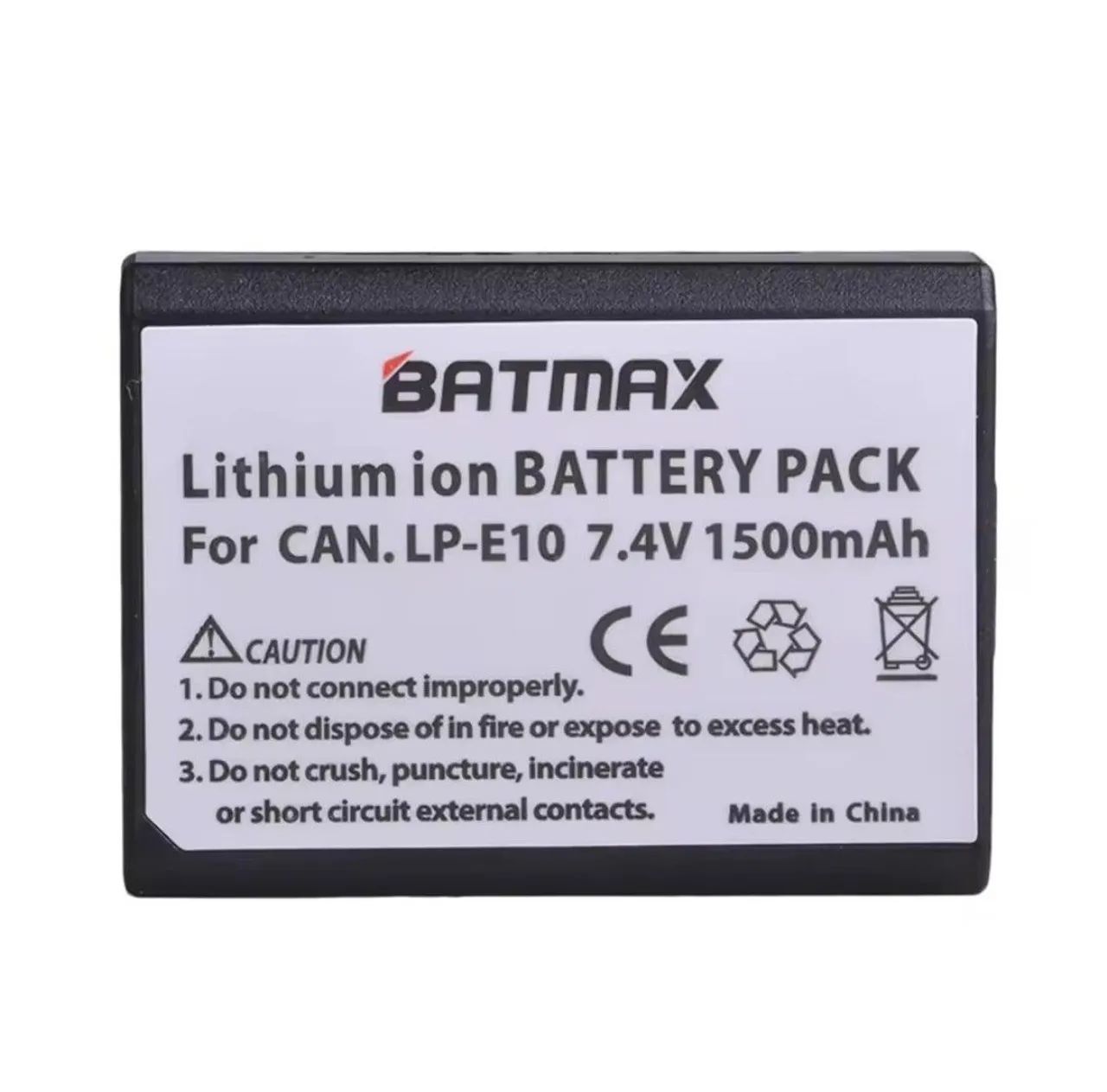 Bateria Batmax Lp-E10 1500 Mah Câmeras Canon  Dos Rebel T3 T6 T7 3000D Kiss X50 X80 4009D - Foto 2