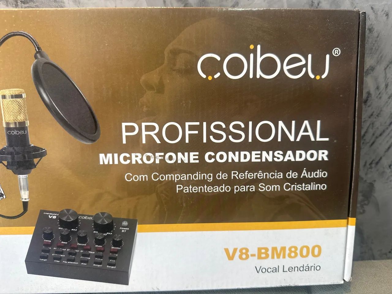 Microfone Condensador Profissional Coibeu V8-BM800 - Som Cristalino - Foto 2