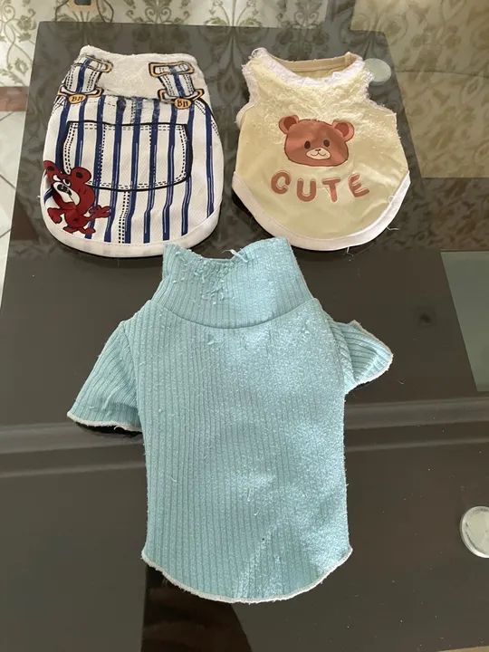 Roupinhas para pet camisa cachorro gato roupa 