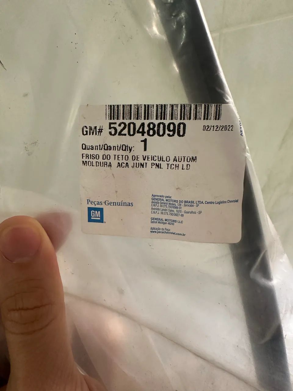 FRISO DO TETO- Ônix LT 2017 - Foto 2