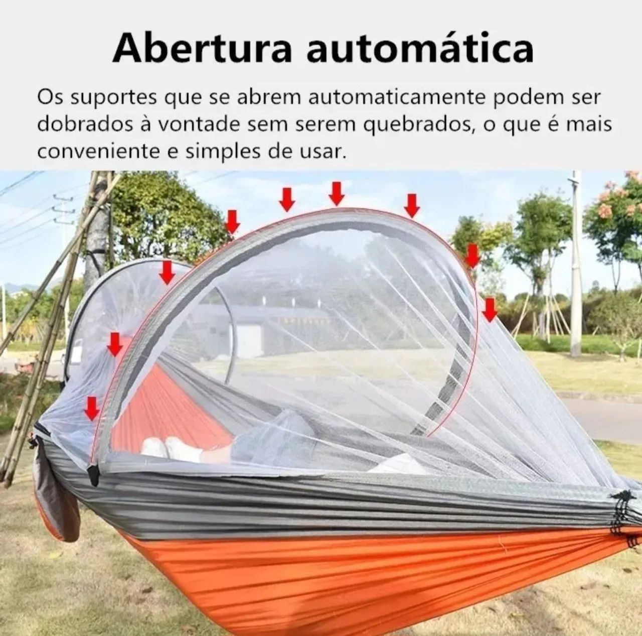 Rede de Descanso com Mosquiteiro - Conforto e Proteção - Foto 3