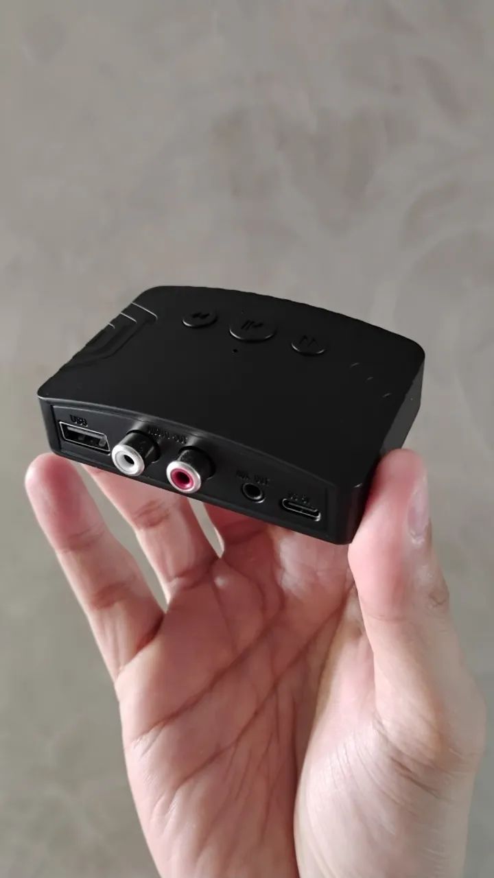ADAPTADOR RECEPTOR BLUETOOTH 5.3 - SEM FIO - PARA SOM / TV / PC - COM CABOS - NOVO - Foto 3
