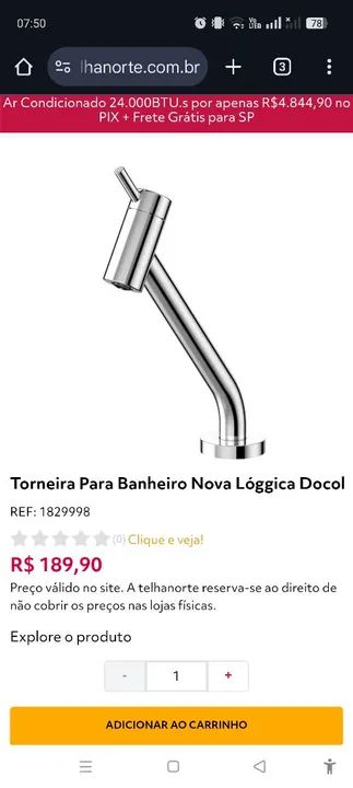 Torneira para lavatório  - Foto 6