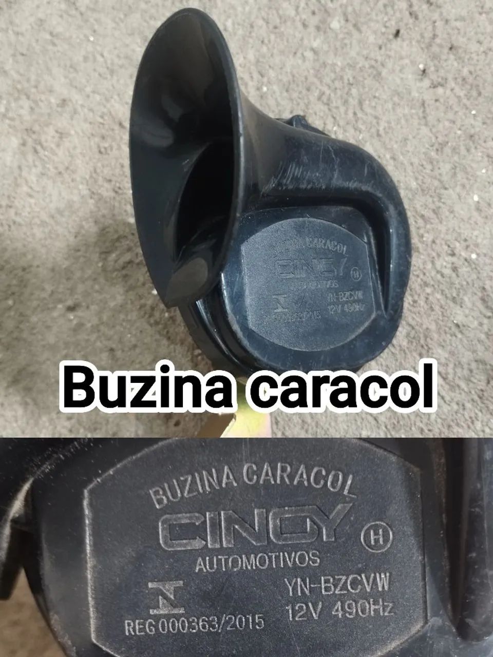 Buzina Caracol CINDY 12V 490Hz