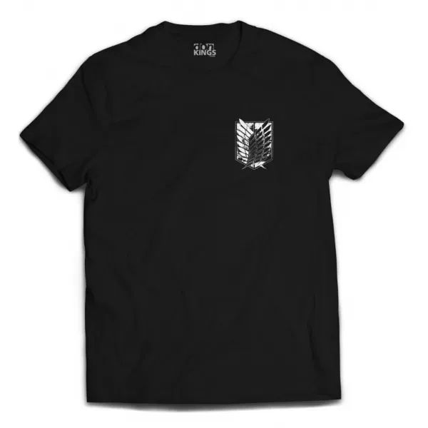 CAMISETA TROPA DE EXPLORAÇÃO ESCUDO - ATTACK ON TITAN - Foto 2
