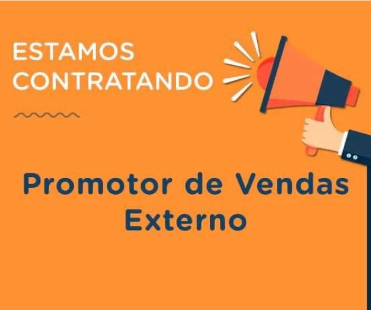 VAGA DE PROMOTOR DE VENDAS EXTERNO -INÍCIO IMEDIATO
