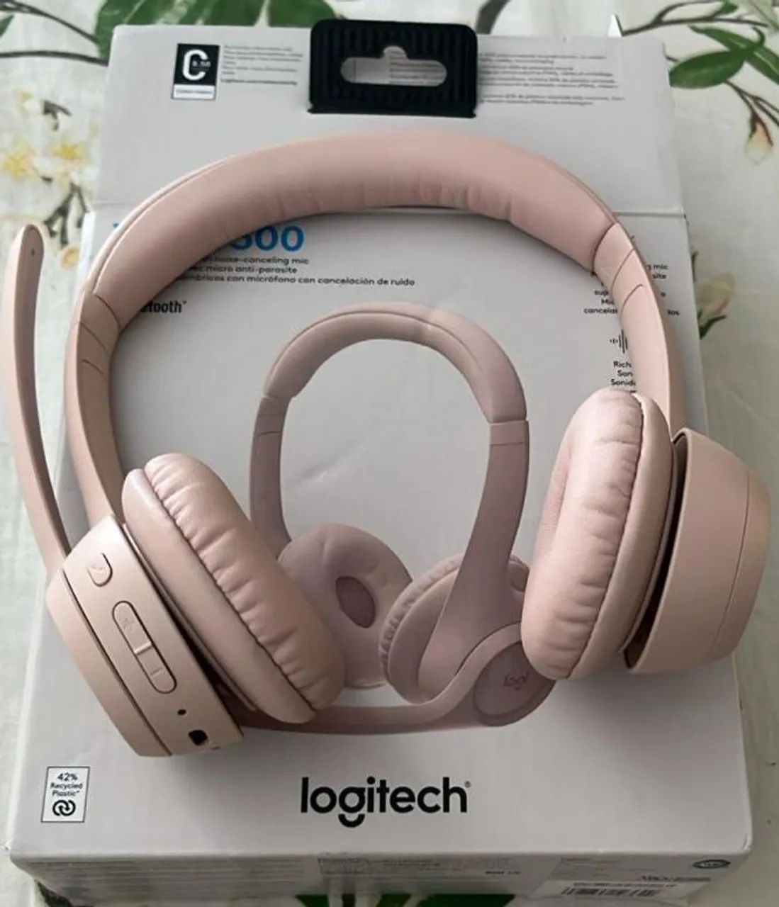 Fone de Ouvido Logitech H300 Sem Fio - Rosa