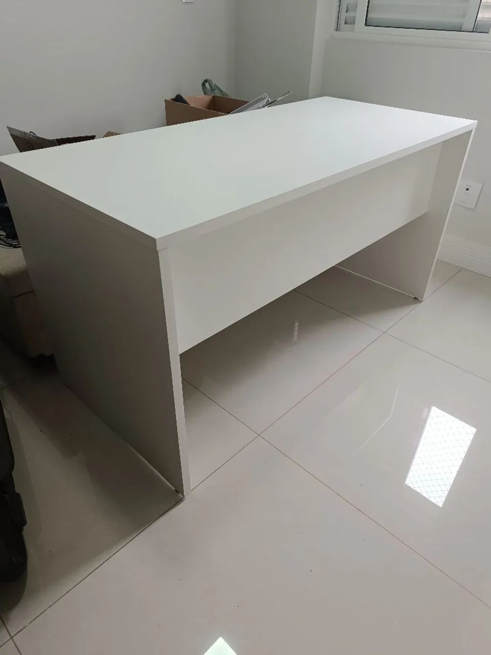 Escrivaninha MDF 25mm Nova 1.50m x 70cm x 80cm Alt 