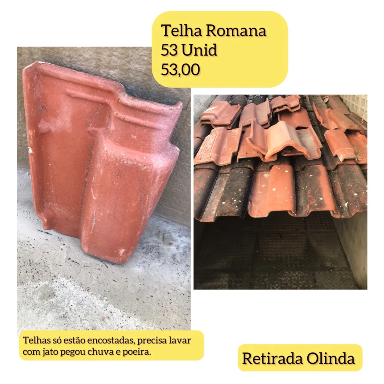 Telha Romana - 53 unidades