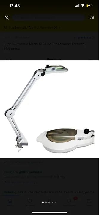 Lupa Mesa 120 Leds Profissional Estetica - Foto 2