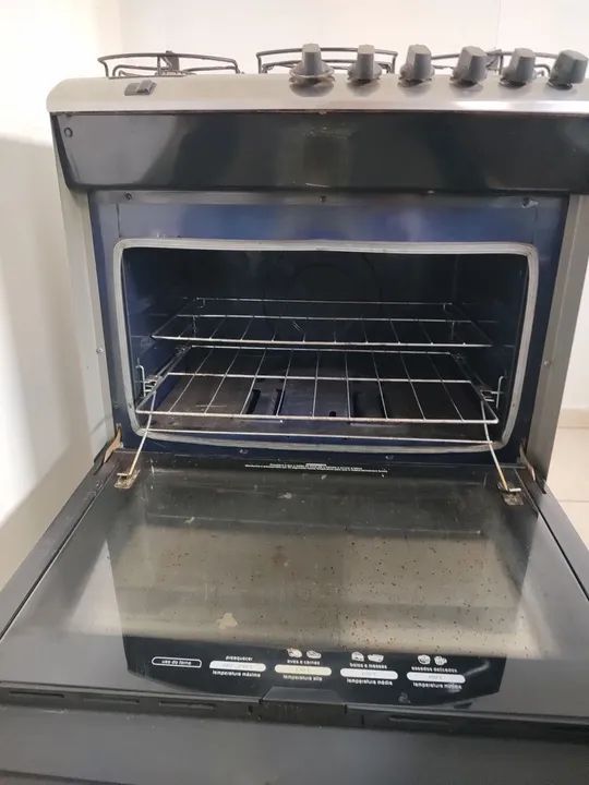 Fogão 5 Bocas com Mesa de Vidro - Foto 3