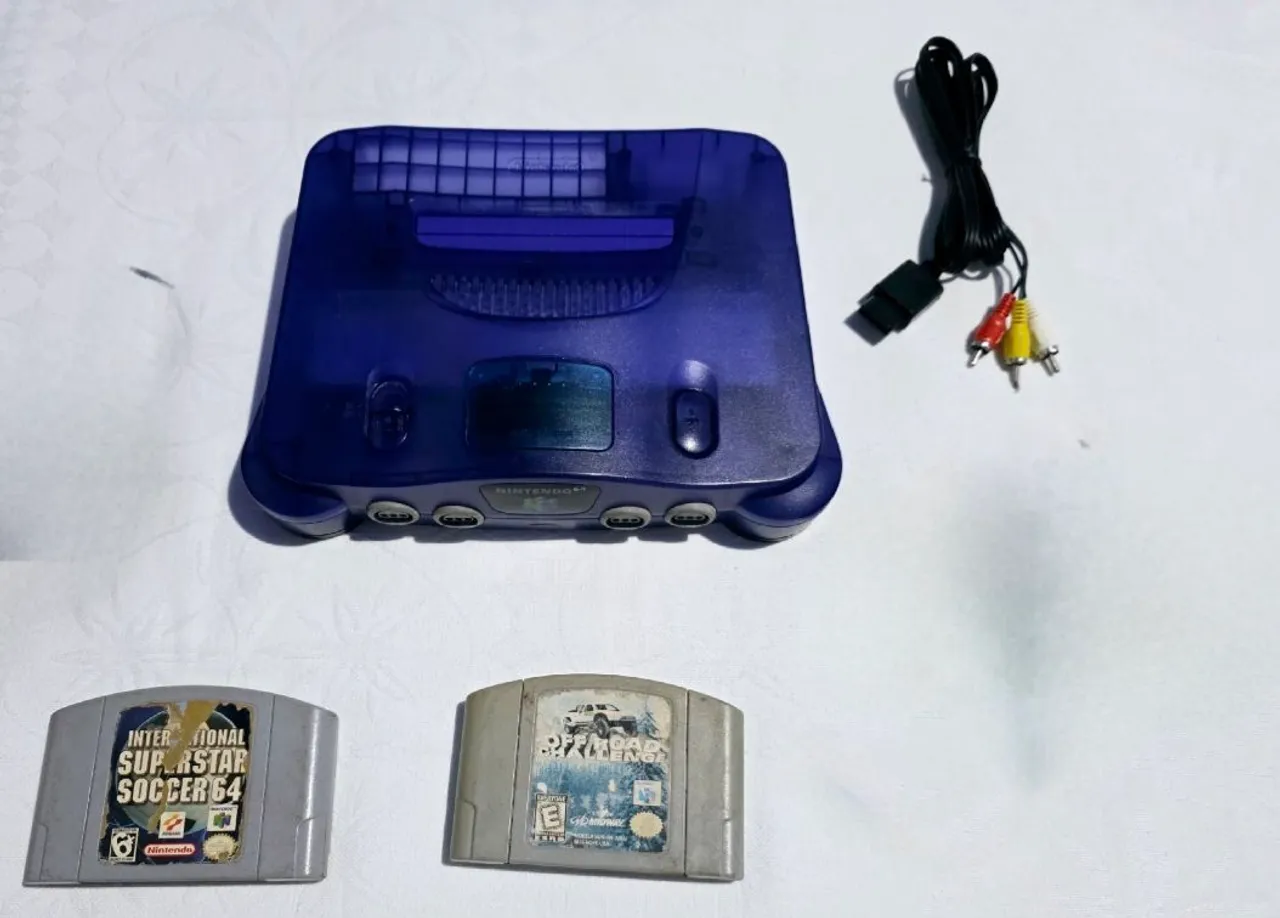 Vendo Nintendo 64 versão sabores Uva+ Jogos