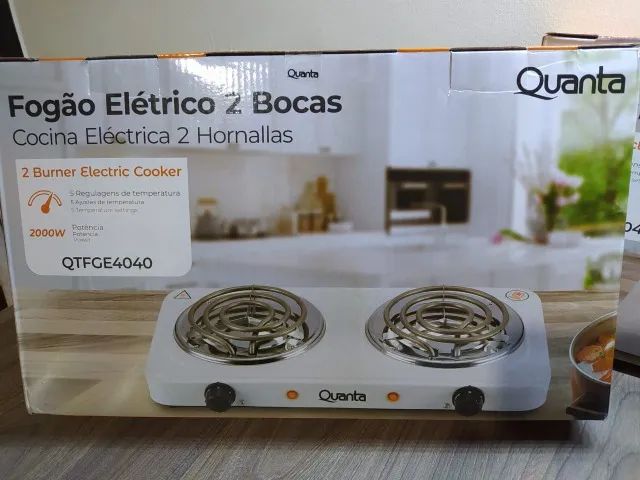 Fogareiro/fogão elétrico de duas bocas 2000W. - Foto 5