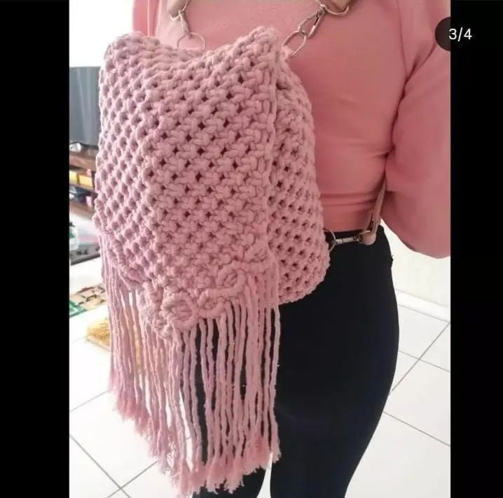 Linda mochila em macramê  - Foto 3