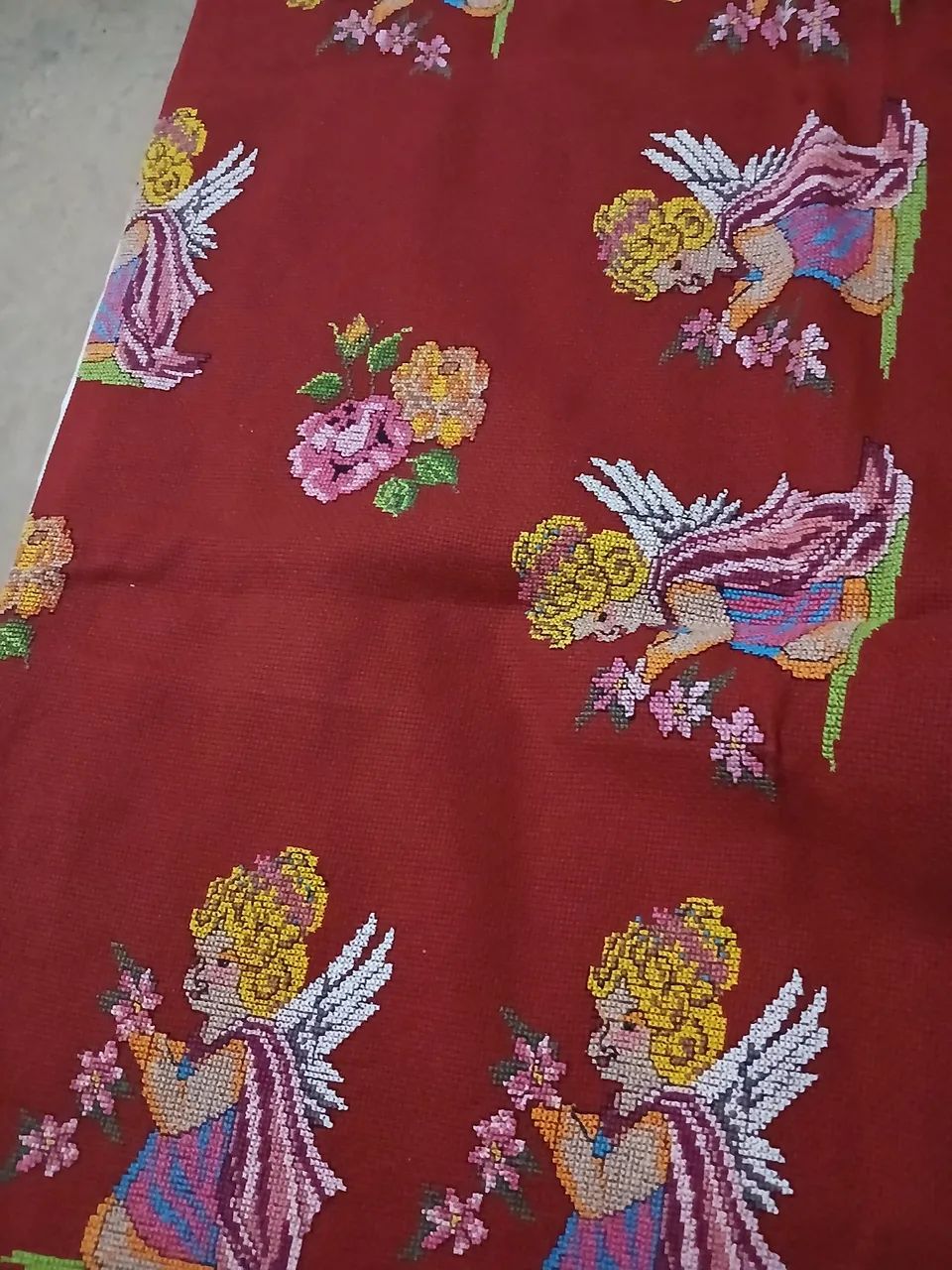 Toalha de banquete ponto cruz  - Foto 2