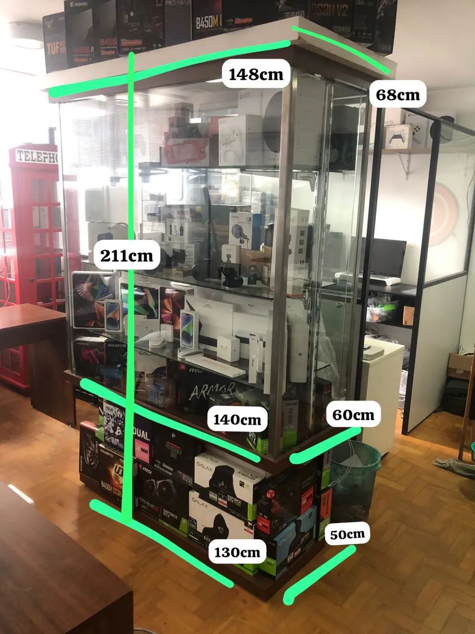 Vitrine expositora alta qualidade  - Foto 3
