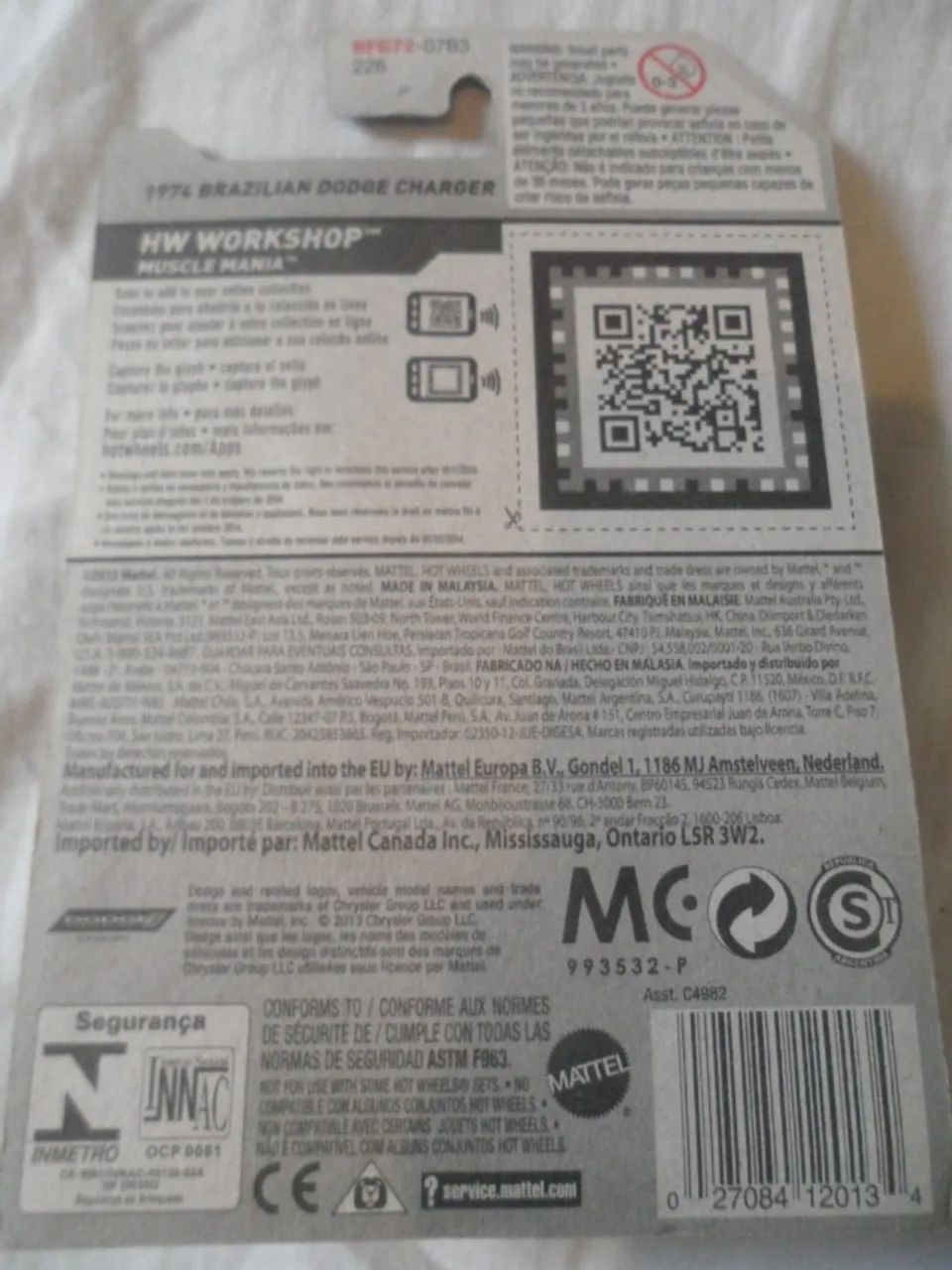 Miniatura Hot Wheels 1974 Brazilian Charger vermelho novo no blister - Foto 5