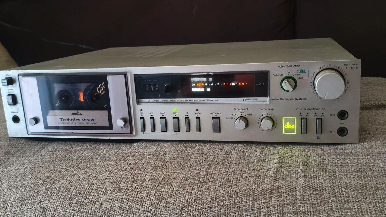 Tape deck technics M270x DBX funcionando 64961572754817122
