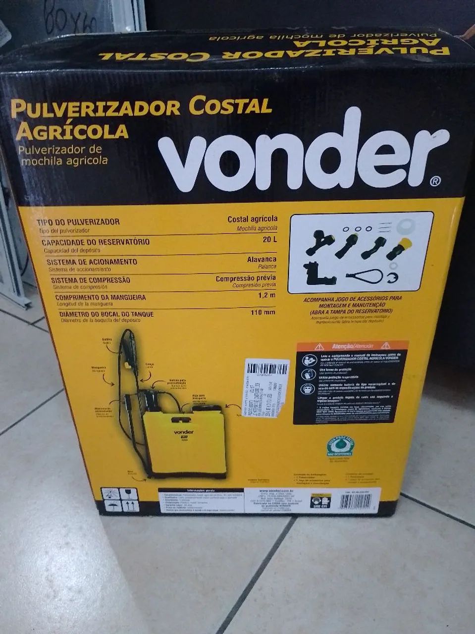 Pulverizador Costal Agrícola Vonder 20 Litros - Foto 3