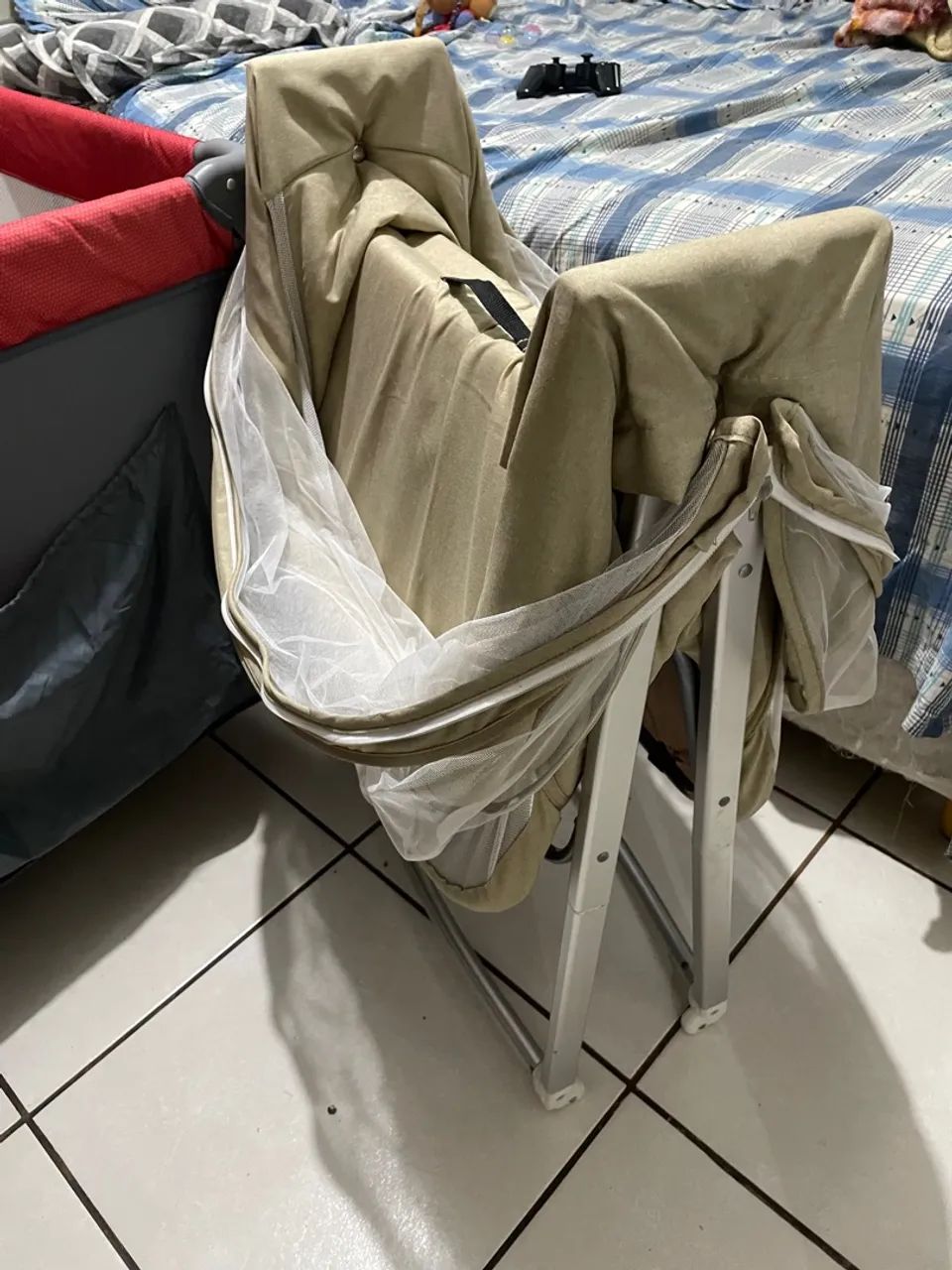 Berço Moises dobrável com mosquiteiro  - Foto 2