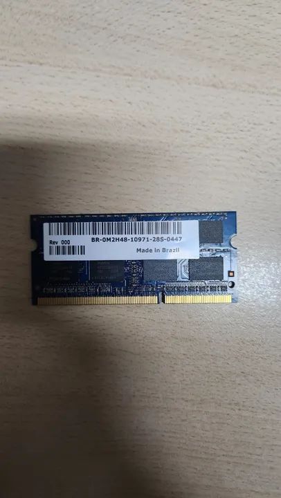 Memória RAM (Notebook) de 4GB DDR3 1600mhz 2Rx8 PC3 12800S- TMT251S6CFR8C-PBHC - Foto 2