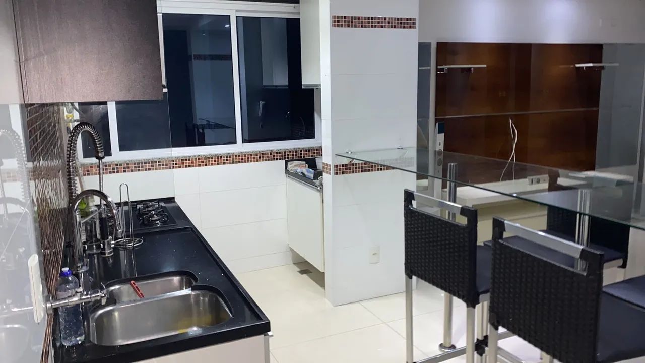 Apartamento 2 suítes mobiliado de luxo recreio - Foto 12
