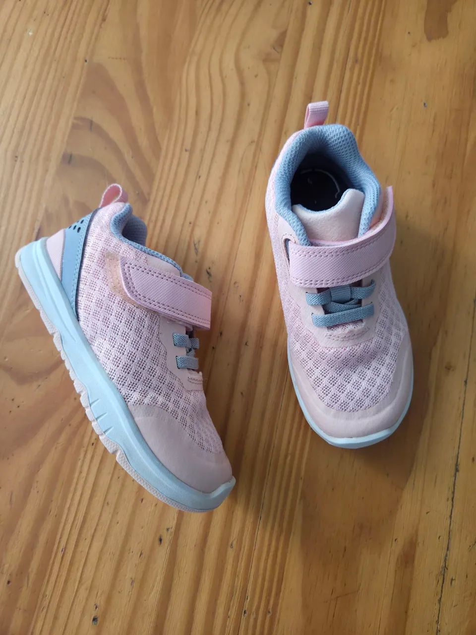 tênis infantil de treino 570 decathlon rosa cinza br 25