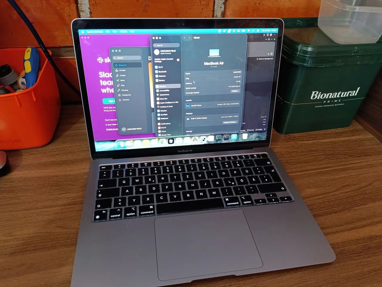 MacBook Air M1 2020 - 16GB Ram - 256GB SSD - 8C/7GPU - QWERTZ