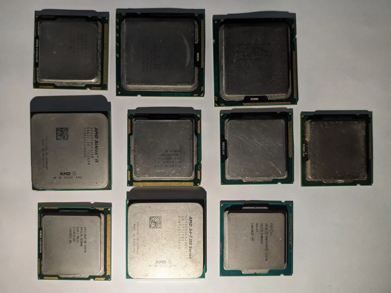 Lote de processadores para computador