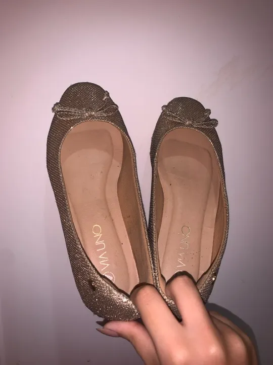 Sapatilha Dourada
