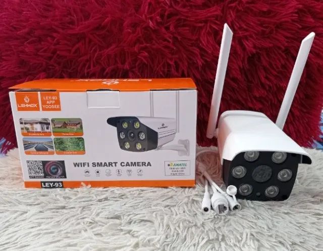 Câmera De Segurança Ip Wifi Externa 2 Antenas A Prova D'água