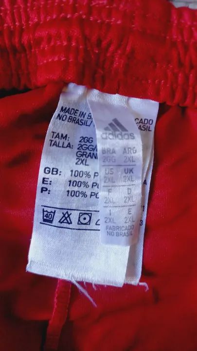 Short de Futebol Adidas Vermelho - Foto 4