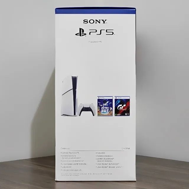Console Playstation 5 Slim Com Leitor De Discos + Controle + 2 Jogos Novo Lacrado C/ Nf - Foto 2