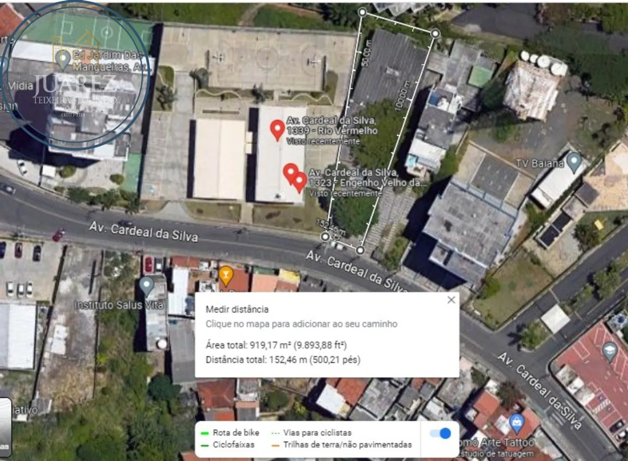 TERRENO NA AV. CARDEAL DA SILVA, FEDERAÇÃO COM 1.000M2 DE ÁREA. OPORTUNIDADE!