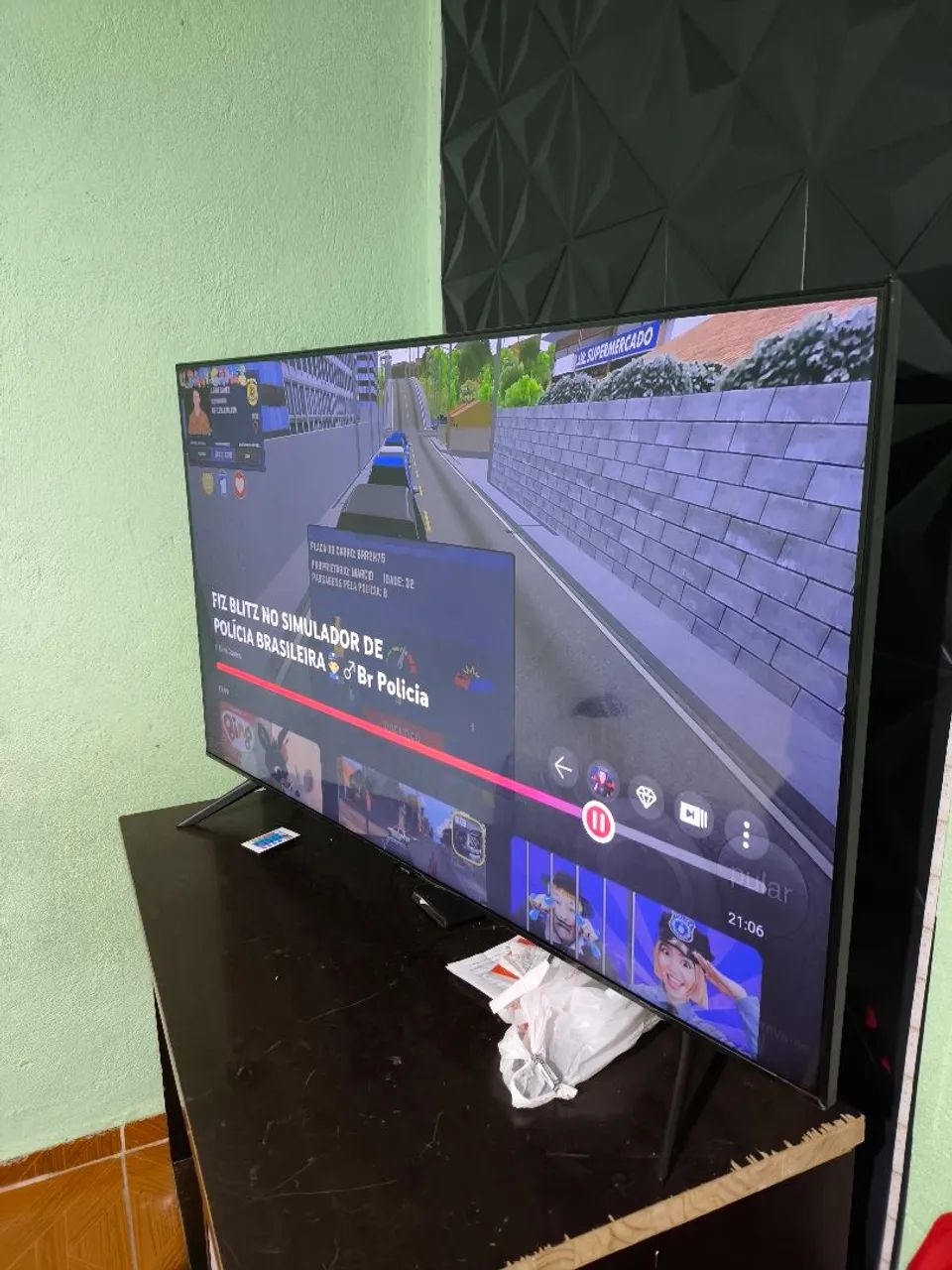 TV SAMSUNG 4K UHD CRISTAL 55POLEGADAS