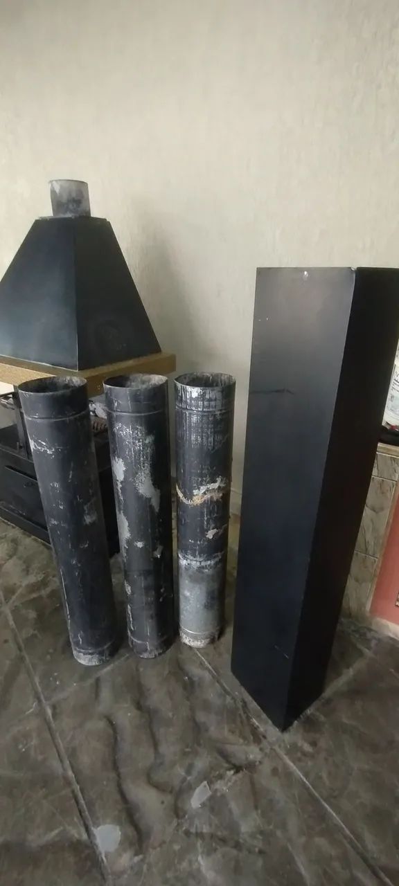 Lareira a lenha de Metal com detalhes em Latão - Foto 5