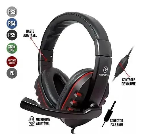 Headset Gamer - Fone Estéreo para Gamers - Foto 2