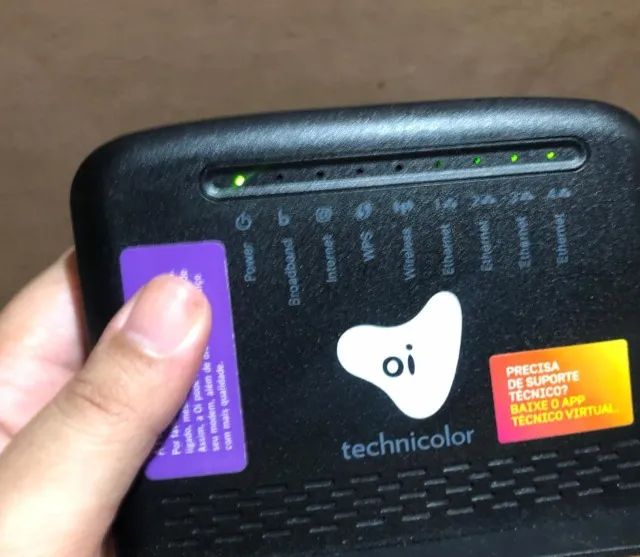Modem Internet technicolor original, Wi-fi. Funcionando! Nunca usado, na caixa contem tudo - Foto 5