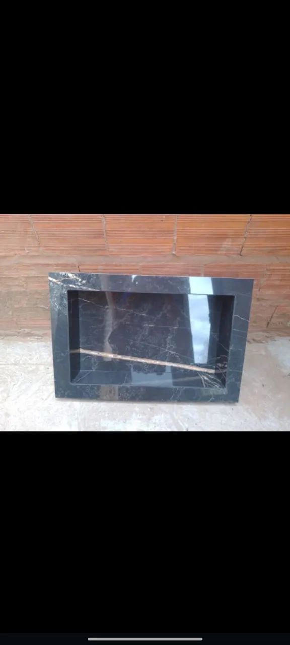 Nicho porcelanato preto rajado  - Foto 2