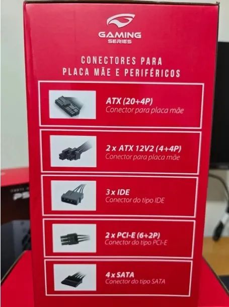 Fonte Gamer ATX 600W 80 Plus Bronze PS-G600B - Foto 3