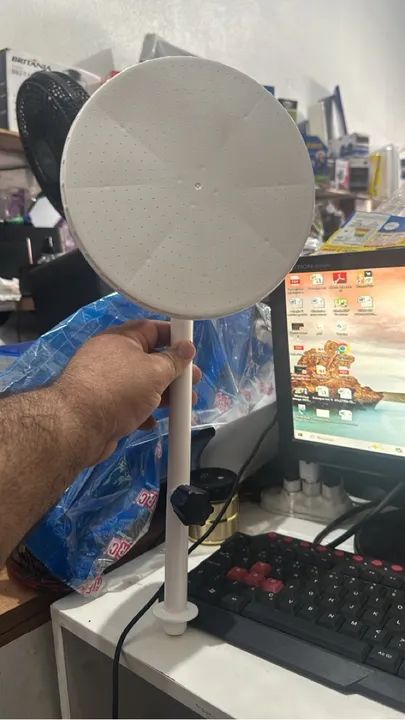 Chuveiro redondo com registro grande 64640214679298121