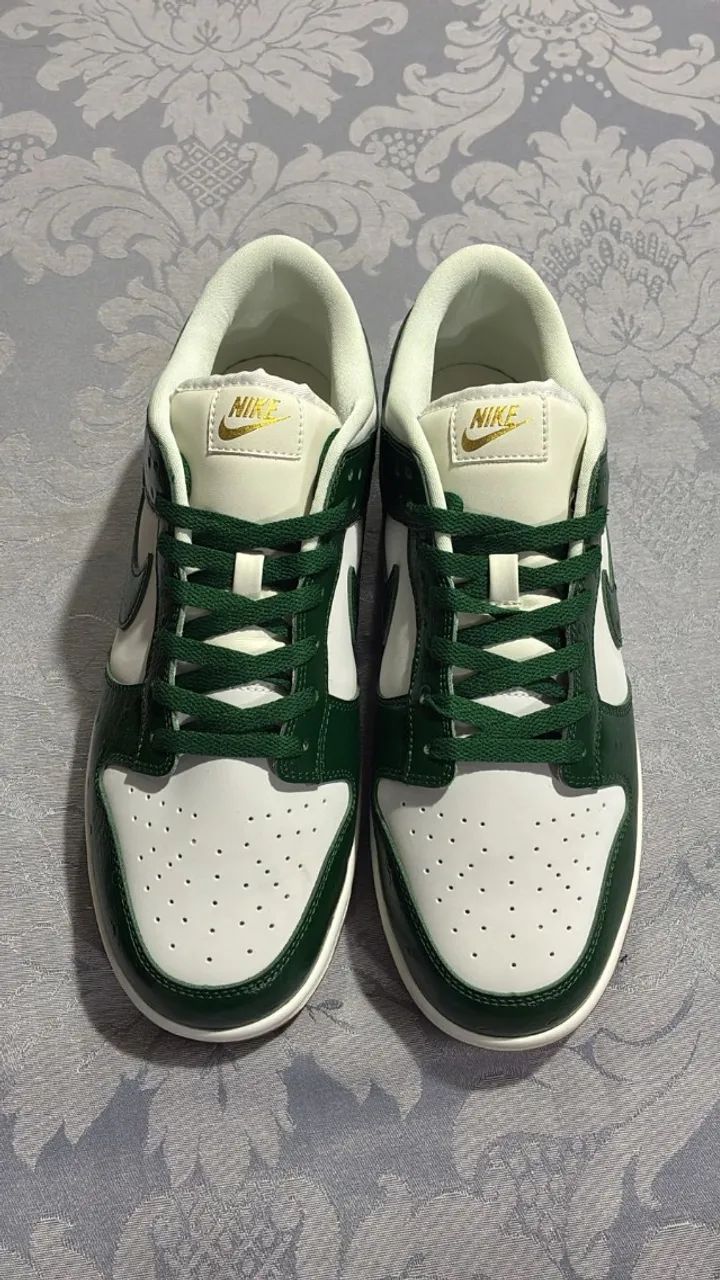 Nike Dunk Low Green Ostrich - 45/46BR - 47.5EU - Novo original - Foto 2