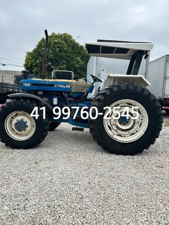 TRATOR NEW HOLLAND 7630 TRAÇADO 4X4 ANO 2000T - Foto 4