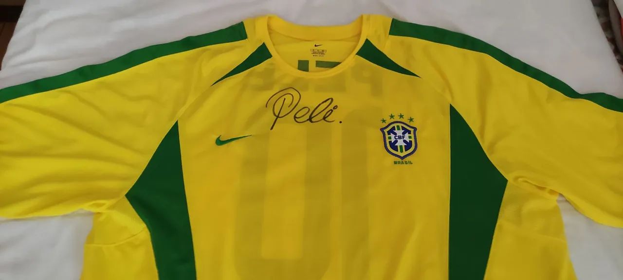 Camisa Seleção Brasileira Nike Original + Assinatura Pelé Vintage