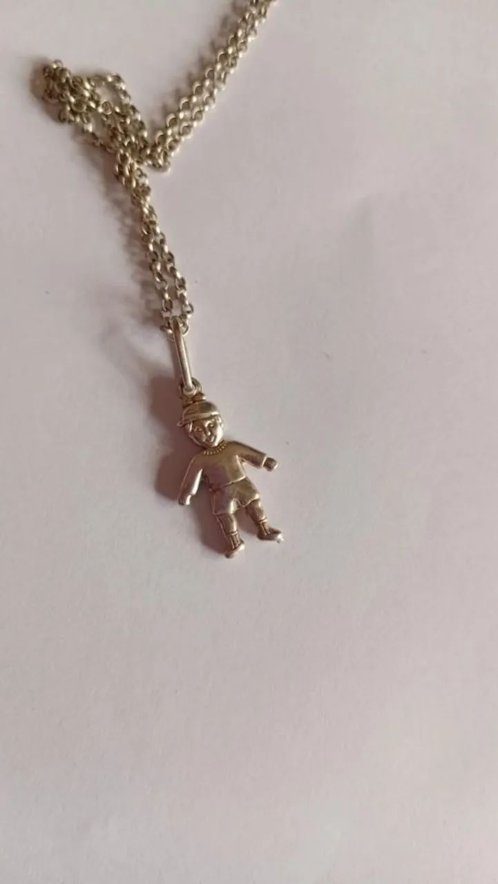Corrente prata 925 com pingente 
