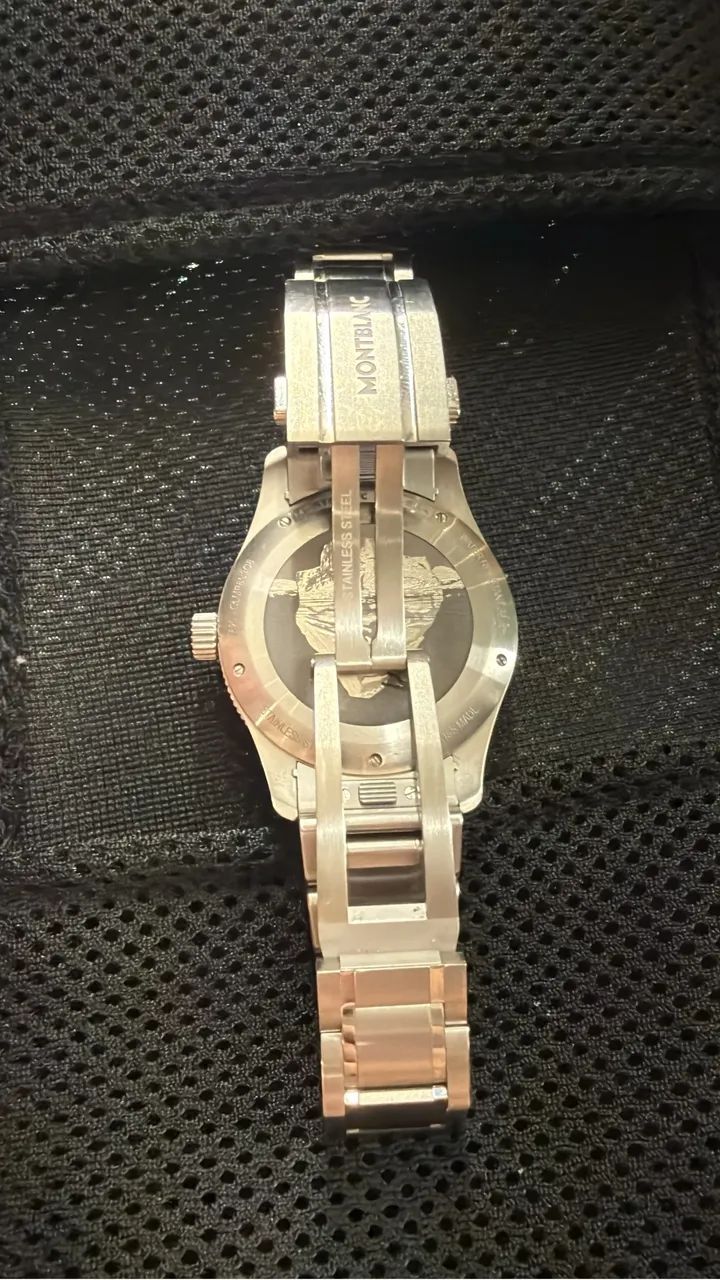Montblanc Sea Automatic Date 0 Oxygen Iced Conjunto completo - Foto 4